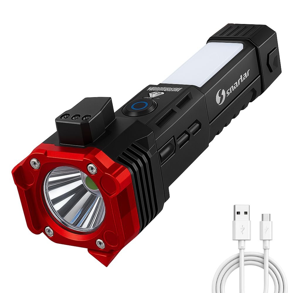 Linterna táctica indestructible 4 en 1 | Ultra potente | ÚLTIMO DÍA DE OFERTA Y ENVÍO GRATIS